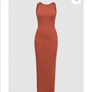 ⚠️SOLD Strapless Open-back Slit Maxi Dress